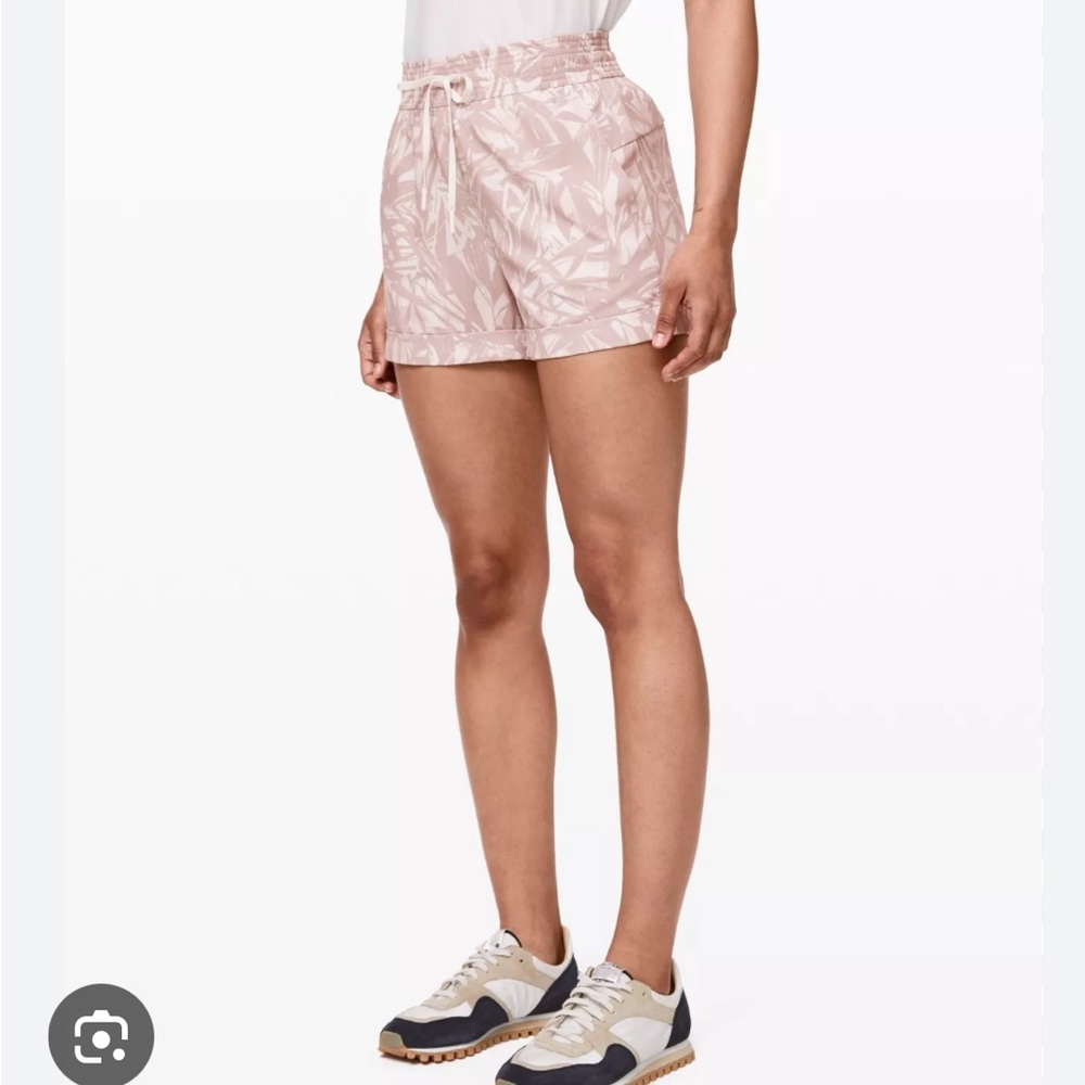 Lululemon Pink Patterned Shorts